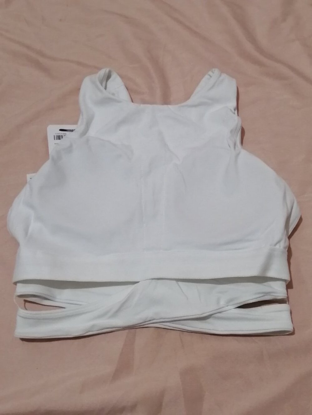 NWT-- Athleta Conscious Cut Out Crop in White, XS - Picture 11 of 11